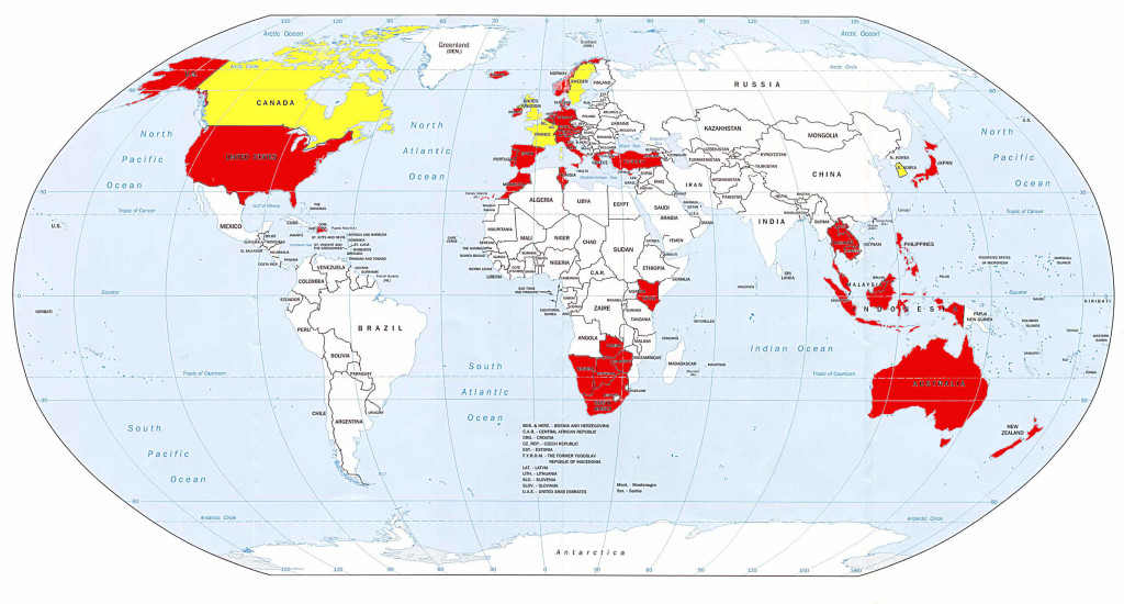 world map countries visited2